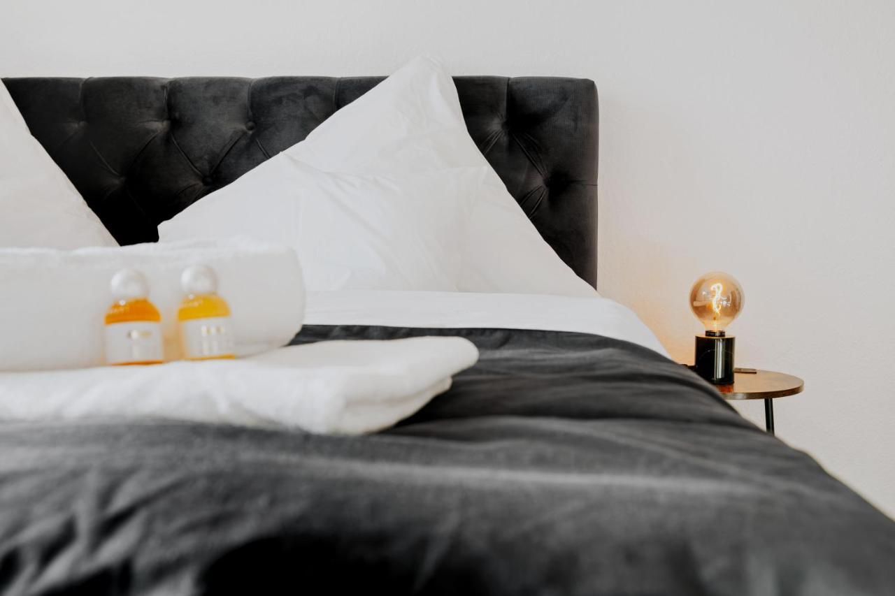 Blissplace 3 Zi Premium Apartment Nahe Getec Arena Mit Kingsize Betten Und Balkon マクデブルク エクステリア 写真